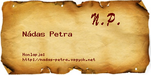 Nádas Petra névjegykártya