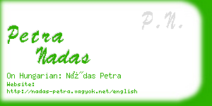 petra nadas business card